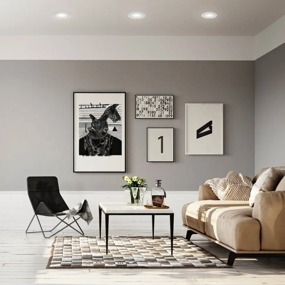 LED plafondinbouwspot Kulana Mini IP44 per 3