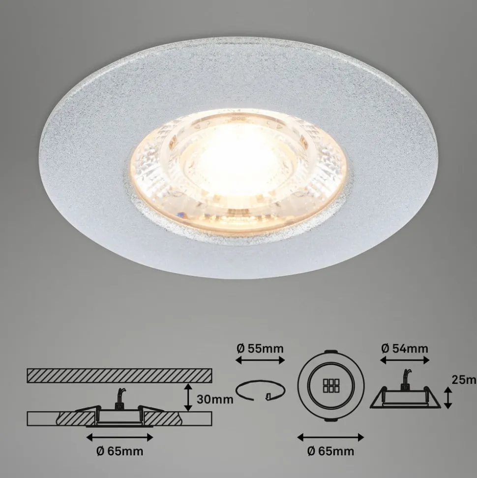 LED plafondinbouwspot Kulana Mini IP44 per 3