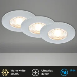LED plafondinbouwspot Kulana Mini IP44 per 3
