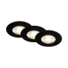LED plafondinbouwspot Kulana Mini IP44 per 3 zwart