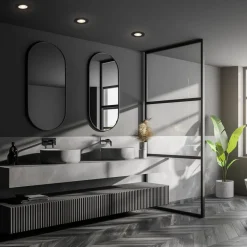 LED plafondinbouwspot Kulana Mini IP44 per 3 zwart