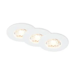 LED plafondinbouwspot Kulana Mini IP44 per 3 wit