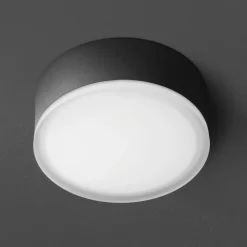 LED plafondlamp 1421 voor buiten plafond, grafiet Ø 20,5cm