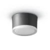 LED plafondlamp 1420 voor buiten plafond, grafiet Ø 13 cm