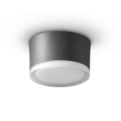 LED plafondlamp 1420 voor buiten plafond, grafiet Ø 13 cm