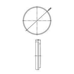 LED plafondlamp Altais, IP54, Ø 28 cm