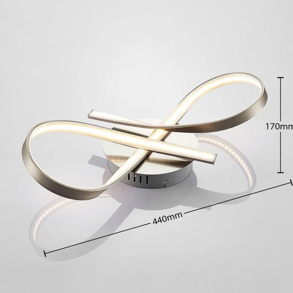 LED plafondlamp Arlana in lusvorm