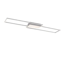LED plafondlamp Asmin, CCT, staal, 109,5x25,7cm