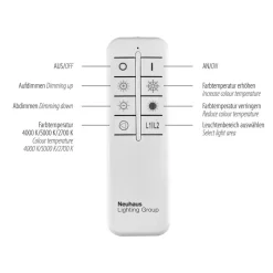 LED plafondlamp Asmin, CCT, staal, 109,5x25,7cm
