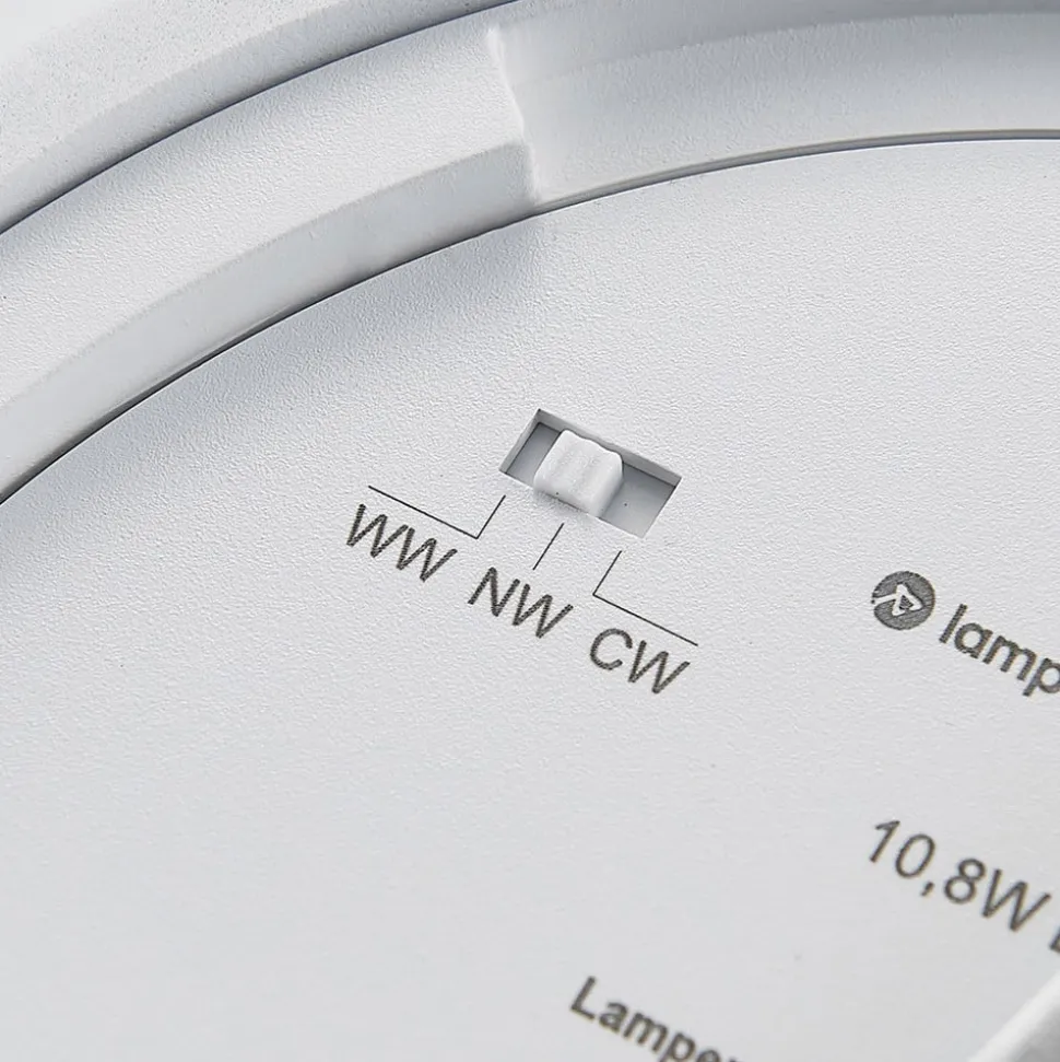 LED plafondlamp Azra, wit, rond, IP54, Ø 25 cm