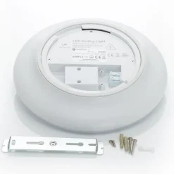 LED plafondlamp Azra, wit, rond, IP54, Ø 25 cm