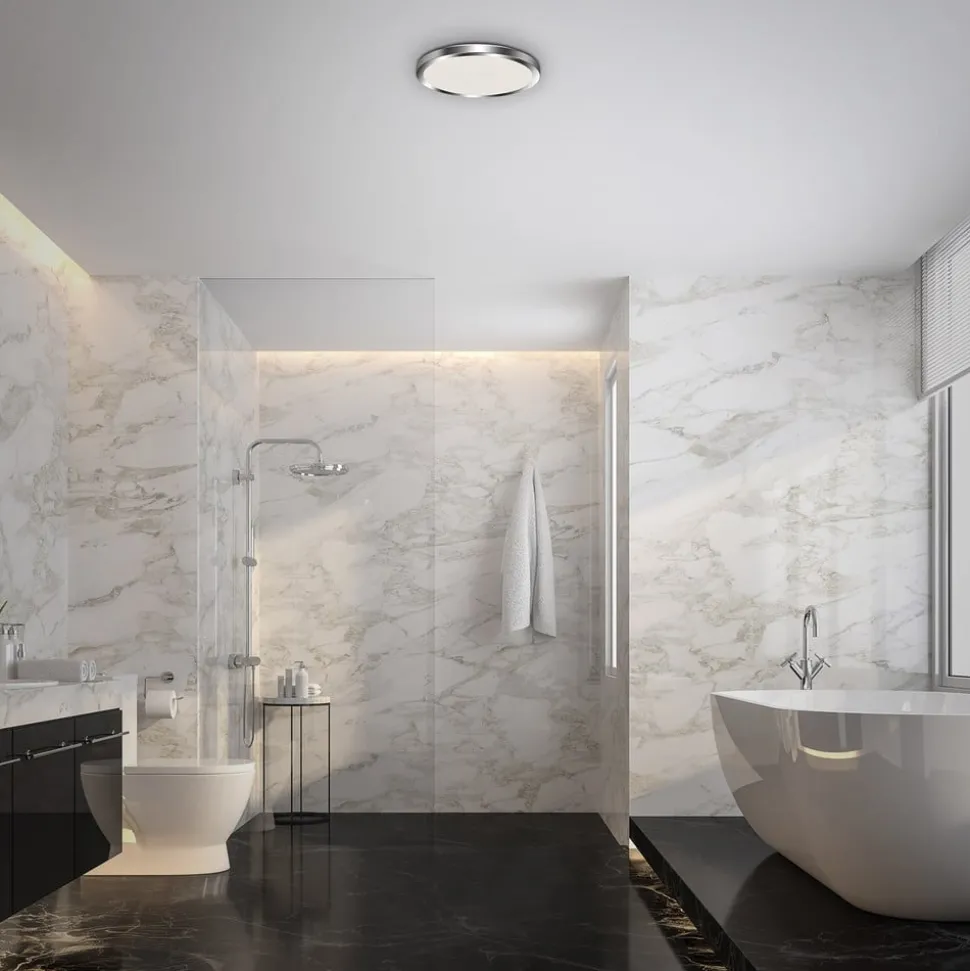 LED plafondlamp Bano Splash IP44 chroom 4.000K