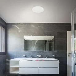 LED plafondlamp Brili Splash, IP44, wit, 4.000K