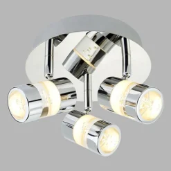 LED plafondlamp Bubbles, IP44, 3-lamps