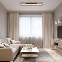 LED plafondlamp Cinderella hout CCT 80 x 20 cm