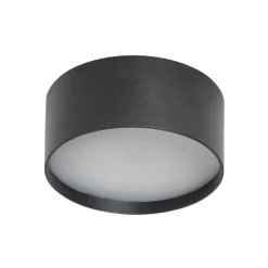 LED plafondlamp CMD 9092, Ø 12 cm, antraciet, IP44, metaal