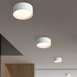 LED plafondlamp CMD 9093, Ø 12 cm, wit, IP44, metaal