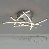 LED plafondlamp Cross tunable white, 5 lamp, chr