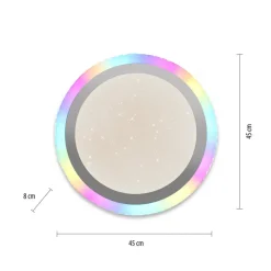 LED plafondlamp Cyba Stars CCT RGB Zijlicht