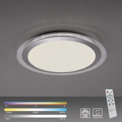 LED plafondlamp Cyba Stars CCT RGB Zijlicht