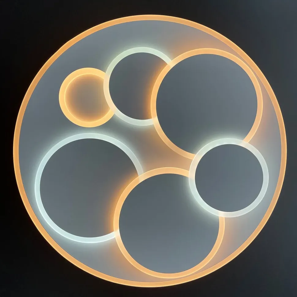 LED plafondlamp Dots, tunable white, dimbaar