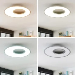 LED plafondlamp Durun, dimbaar, CCT, rond, 60 cm
