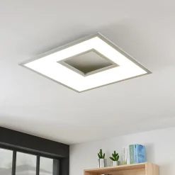 LED plafondlamp Durun, dimbaar, CCT, hoekig, 60 cm