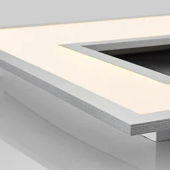 LED plafondlamp Durun, dimbaar, CCT, hoekig, 60 cm