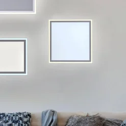 LED plafondlamp Edging, tunable white, 46x46 cm