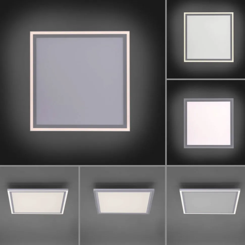 LED plafondlamp Edging, tunable white, 46x46 cm