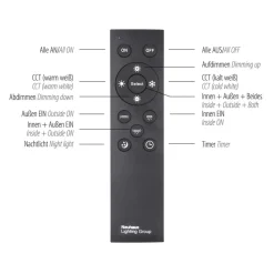 LED plafondlamp Edging, tunable white, 46x46 cm