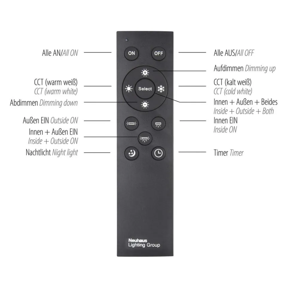 LED plafondlamp Edging, tunable white, 46x46 cm