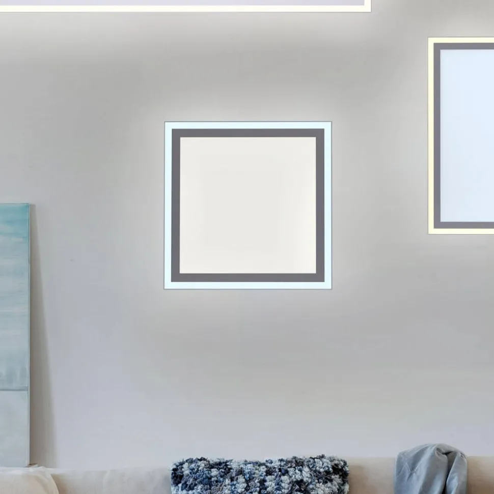 LED plafondlamp Edging, tunable white, 31x31 cm