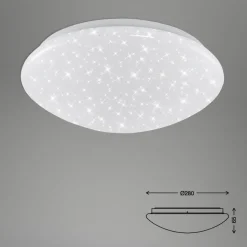LED plafondlamp Elipso sterrenhemel IP44 4.000K
