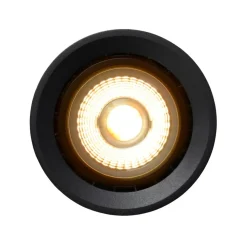 LED plafondlamp Fedler van Dime naar Warm, zwart