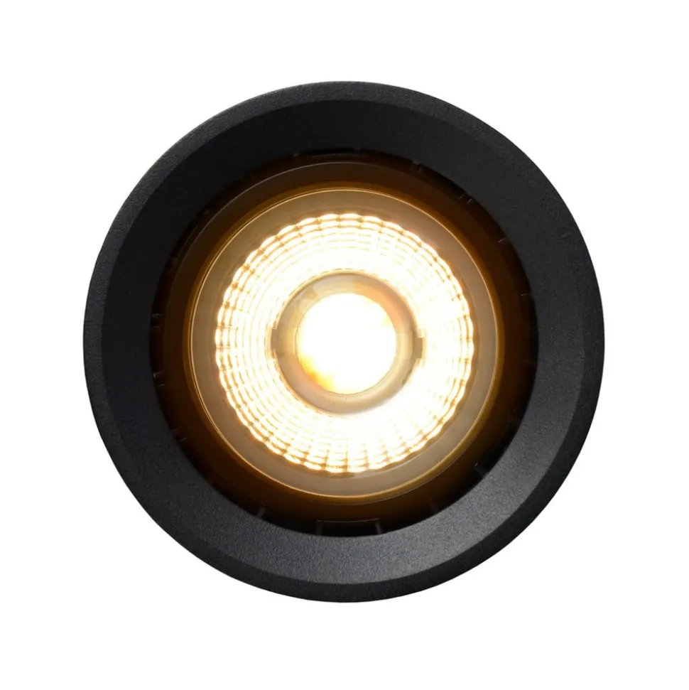 LED plafondlamp Fedler van Dime naar Warm, zwart