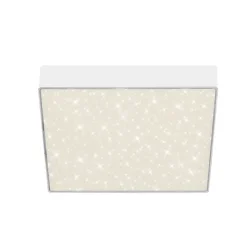 LED plafondlamp Flame Star, 21,2 x 21,2 cm wit