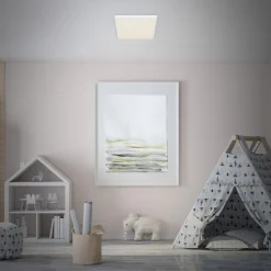 LED plafondlamp Flame Star, 21,2 x 21,2 cm wit