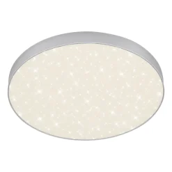 LED plafondlamp Flame Star, 840, Ø38,7 cm, zilver