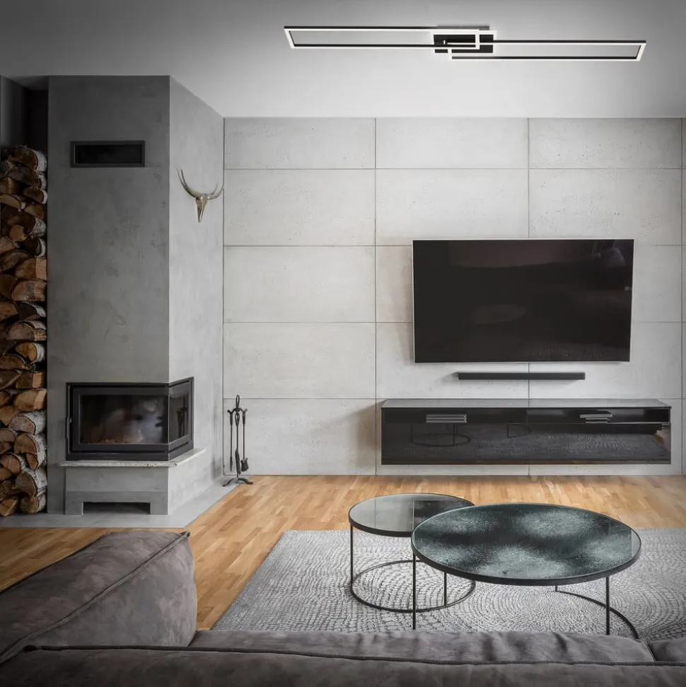 LED plafondlamp Frame CCT 2 rechthoek zwart