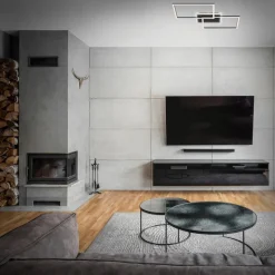 LED plafondlamp Frame 2-lamps, CCT, zwart