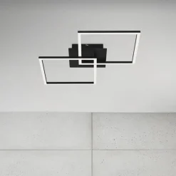 LED plafondlamp Frame 2-lamps Switch Dim zwart