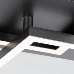 LED plafondlamp Frame 2-lamps Switch Dim zwart