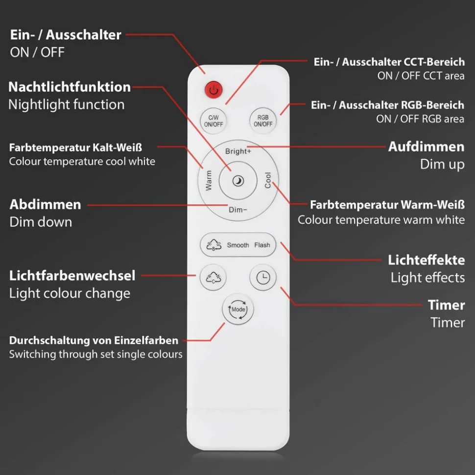 LED plafondlamp Frame S CCT 110x24,8cm zwart