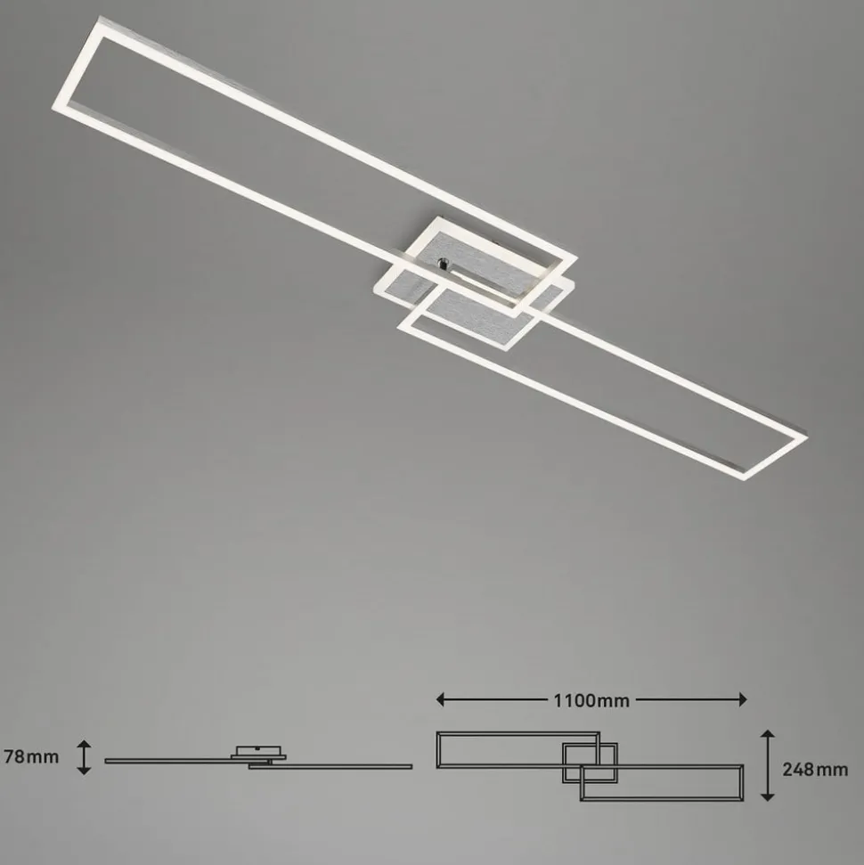 LED plafondlamp Frame S CCT 110x24,8cm aluminium