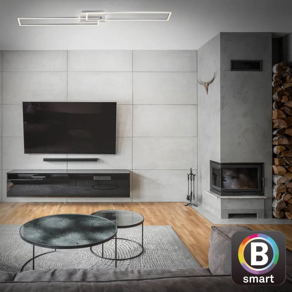 LED plafondlamp Frame S CCT 110x24,8cm aluminium