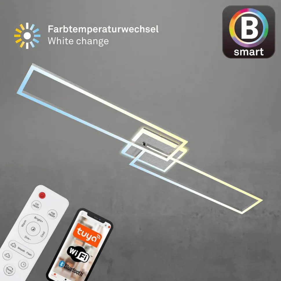 LED plafondlamp Frame S CCT 110x24,8cm aluminium