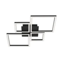 LED plafondlamp Frame, Step Dim, 4-lamps zwart