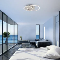 LED plafondlamp Frames twee ringen, draaibaar