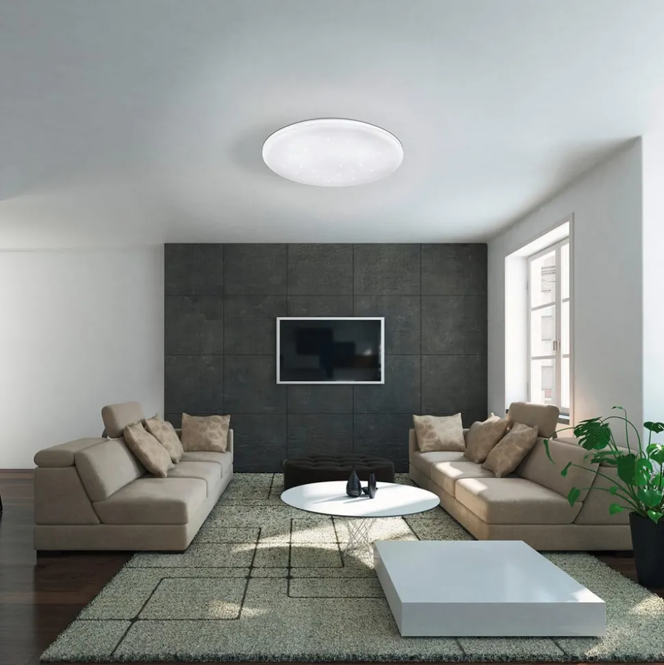 LED plafondlamp Frania-S met kristaleffect Ø 33cm